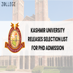 Kashmir University Releases Selection List for PhD Admission